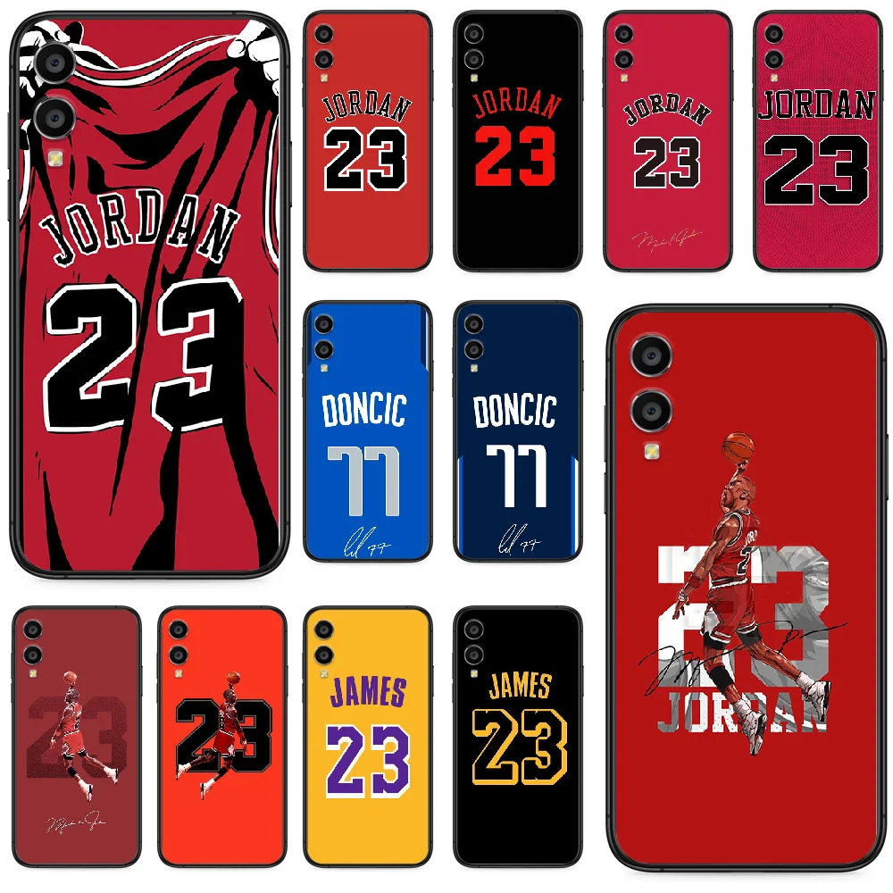

Basketball Jersey Jordan kobe james doncic Phone case For Huawei Honor 10 10i 20 6A 7A 8 8A 8X 9 9X Play View 20 Lite Pro black