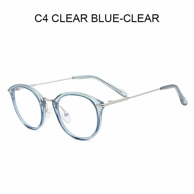 WOWSUN, синий светильник, блокирующие очки для чтения, женские прозрачные линзы, очки для компьютера, дизайнерские оптические оправы A216 - Цвет оправы: C4 Clear Blue-Clear
