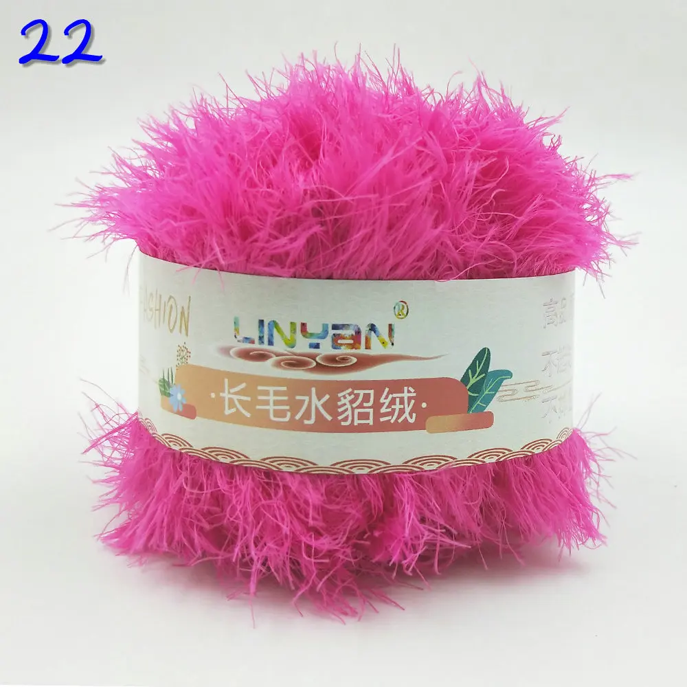 picture color 10 шт.* 50 г Коралловая норковая Флокированная меховая мохеровая кашемировая пряжа для вязания шерстяная вязаная ручная вязка крючком laine tricoter t50 - Цвет: picture color