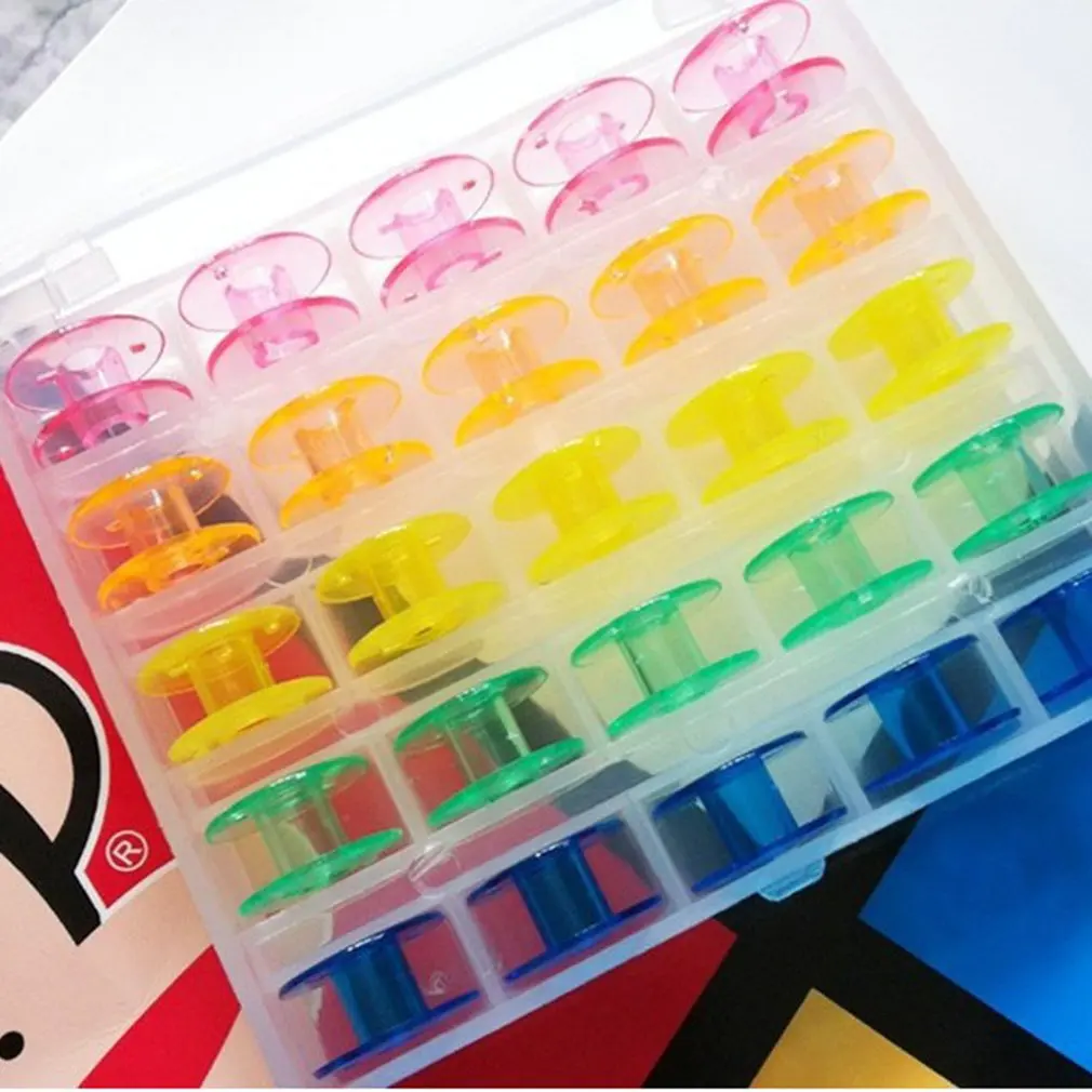 Color bobbin case set Multi-function household electric sewing machine boxed plastic bobbin FR20018