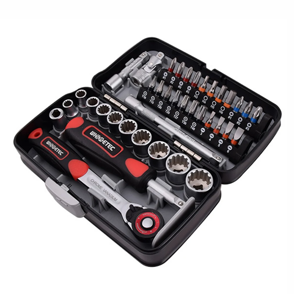￡31.36 Portable Mini 38pcs Ratchet Wrench Set 01 Apr Socket Set Screwdriver