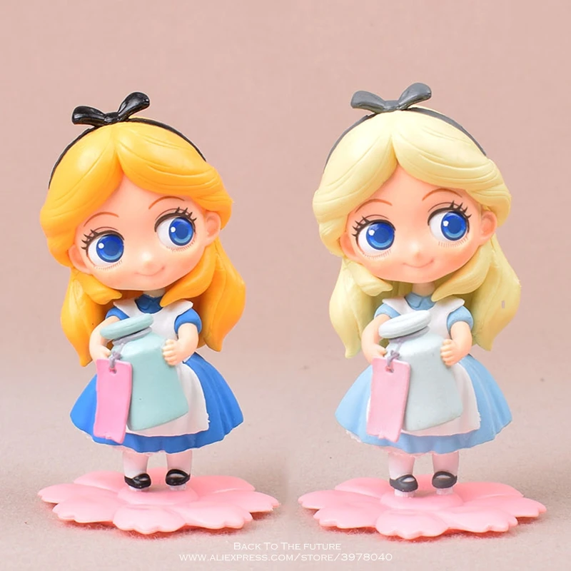 Дисней Алиса в стране чудес 11 см фигурка модель аниме мини украшение ПВХ Коллекция фигурка игрушка модель для детей подарок
