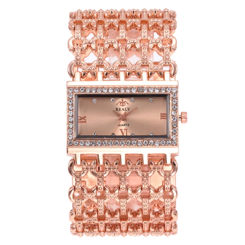 2021 Luxury Women Golden Stainless Steel Bracelet Watch Ladies Fashion Hollow Strap Dress Watch Female Casual Clock Relogio Hot