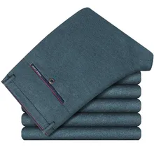 Мужские брюки для костюма, осенние мужские брюки для костюма, прямые деловые мужские формальные брюки, большие размеры, Классические мужские брюки