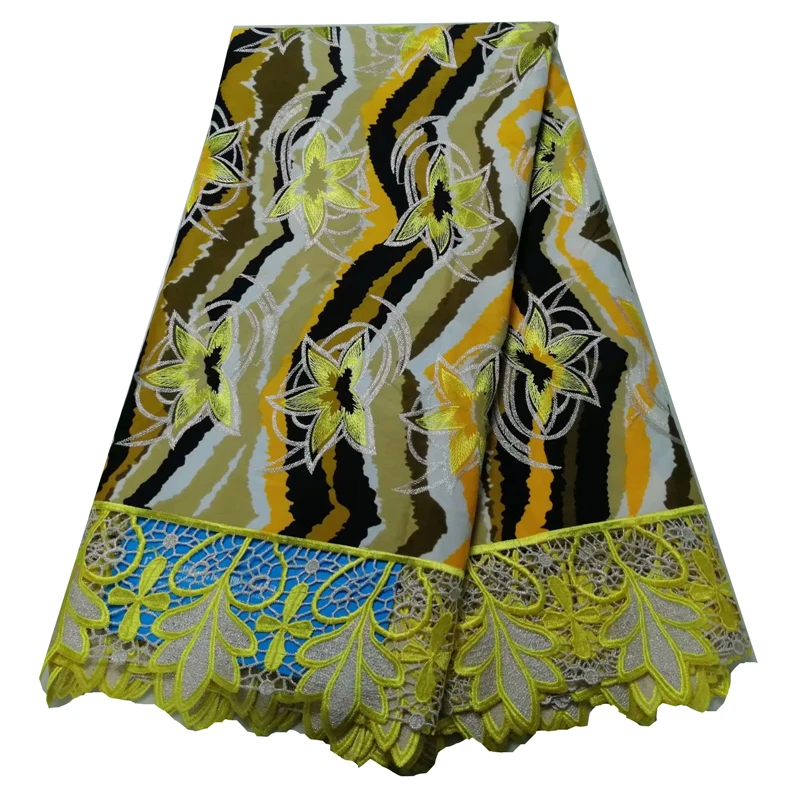 Высококачественная кружевная ткань восковой шнур кружевная ткань Африканская кружевная ткань восковой шнур кружева для женщин Свадебное платье 82910