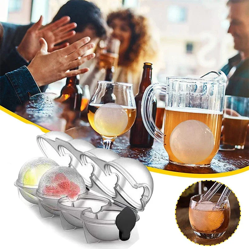 New Ice Ball Mold Ice Ball Maker DIY Ice Cream Moulds Whiskey Cocktail  Sphere Round Ice Cube Mold Bar Party Kitchen Accessories - AliExpress