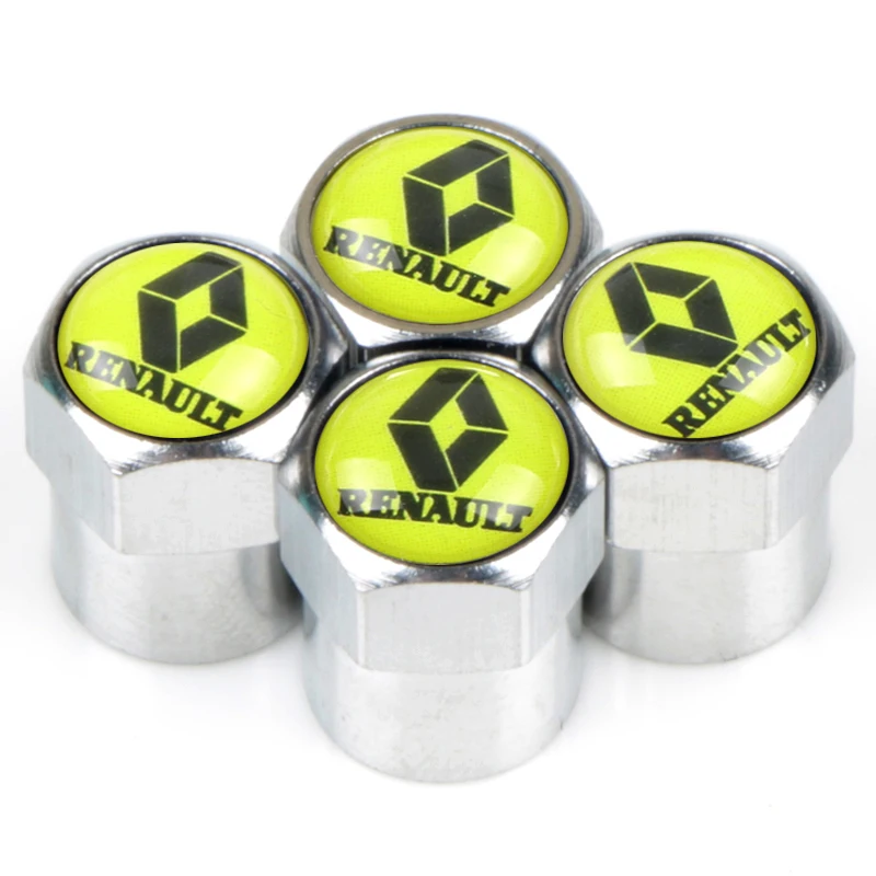 Car Styling Auto Valve Caps JDM Case For Renault koleos duster megane 2 logan renault clio Car-Styling 4pcs/lot