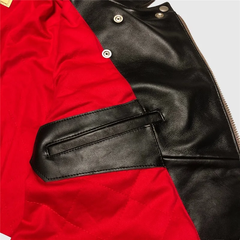 Free shipping.Tea core calfskin British Vintage Motorcycle Jacket.Luxury Classic Rider 391 genuine leather coat.thick leather leather sheepskin jacket