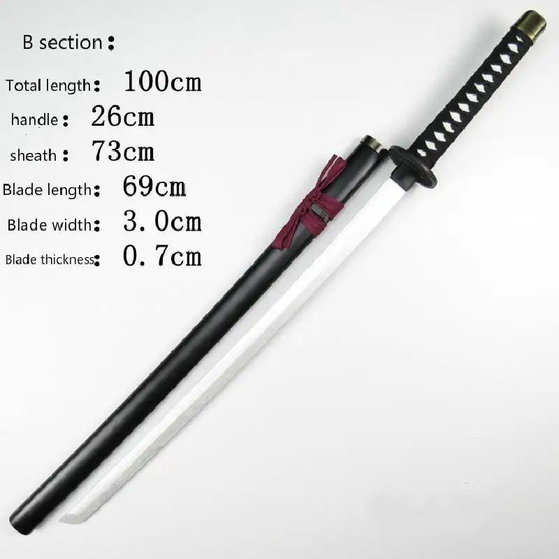 Деревянный аниме меч для косплея, оружие, реквизит, Touken Ranbu Online, 100 см, карнавальный костюм, реквизит для сцены, фестиваля, вечерние игрушки для детей