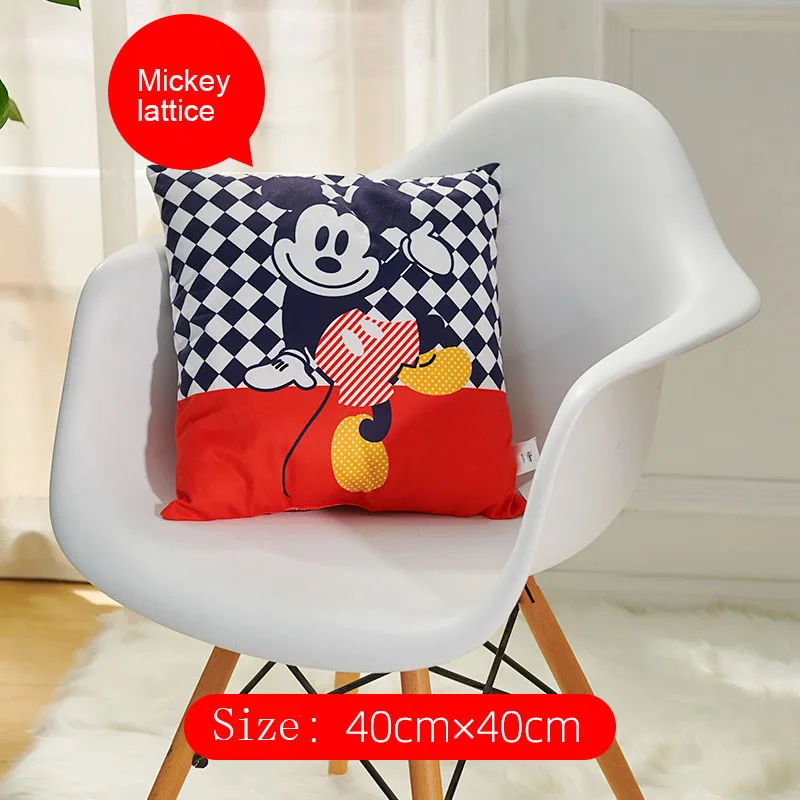 Disney с Микки-Маусом с героями комиксов Марвел, узор 40 х 40 см мультфильм Подушка диванная подушка офисная Подушка спинка кровати Автомобильная подушка под поясницу - Цвет: Color4