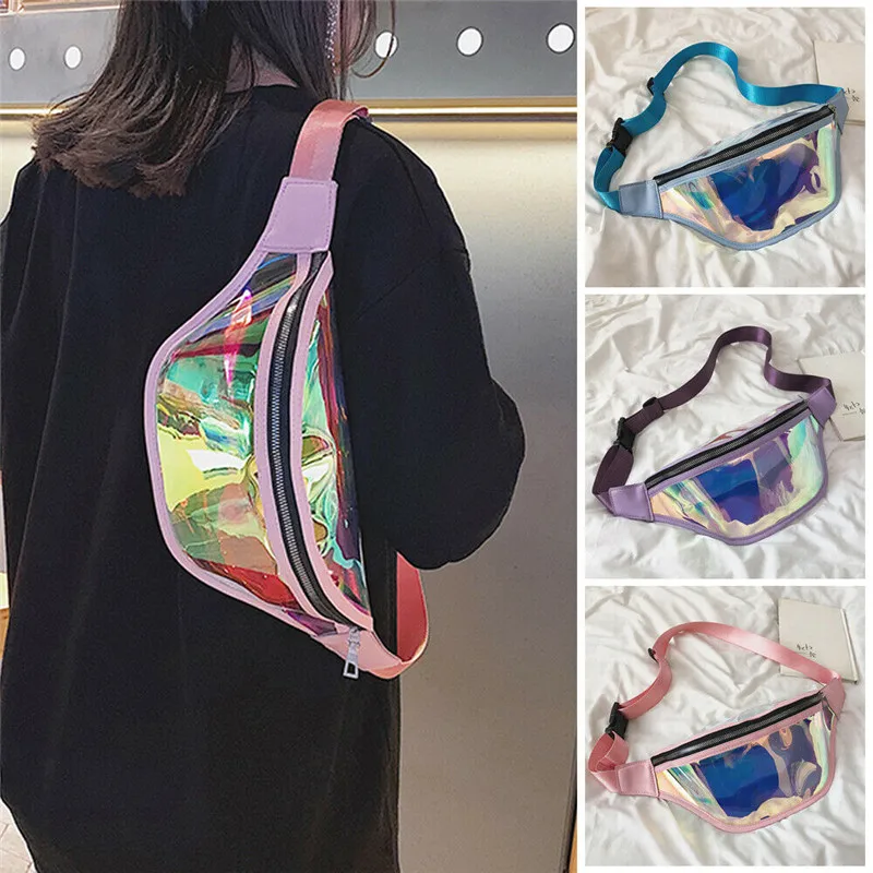 Женская модная нейтральная Лазерная пляжная сумка-мессенджер, сумка через плечо, нагрудная сумка, женский бумажник чехол для телефона