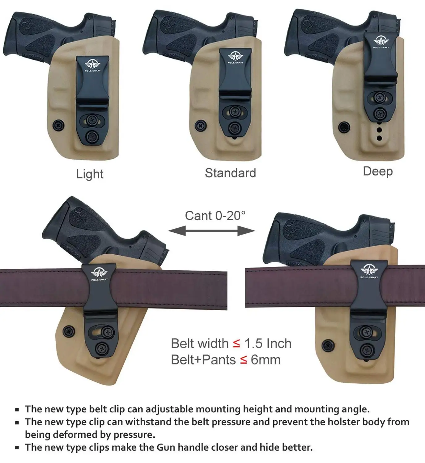 Полюс. Ремесло IWB KYDEX кобура Телец G2C PT111 G2/PT140 пистолет кобура пояс носить Скрытая кобура Телец Пистолет Чехол