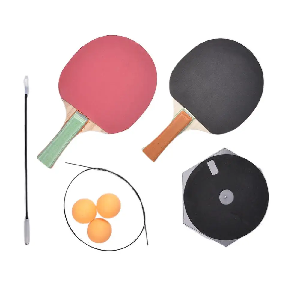 Hot Sale Portable Table Tennis Trainer With Elastic Soft Shaft Leisure Sports Table Tennis Paddle For Indoor Or Outdoor Play