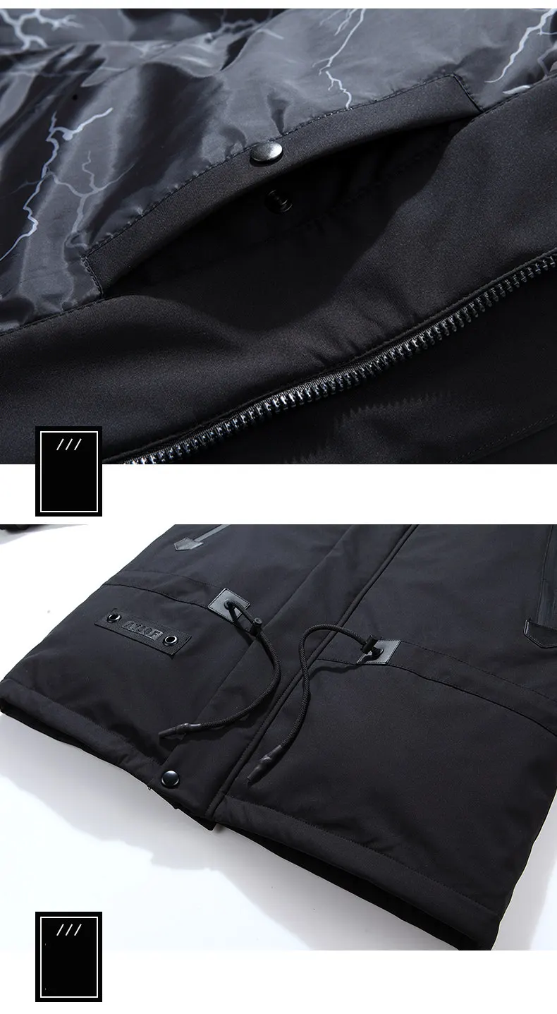 2019 New Arrival Men Down Jacket Men's Winter Coat High Quality Raccoon Fur Hooded Feather Goose Snow Parkas Outerwear (2)