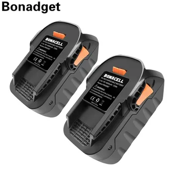 

Bonadget 4000mAh 18V Li-ion Rechargeable Power Tool Battery For RIDGID R840083 R840085 R840086 R840087 Series AEG Tool Battery