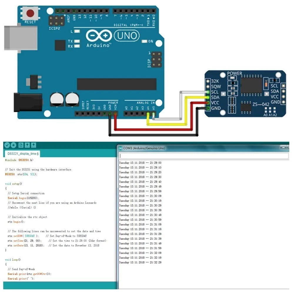 DS3231 IIC Real Time Clock Module for Ardunio Raspberry Pi AT24C32 Precision Real Time Clock DS1302 for DIY Starter (5)