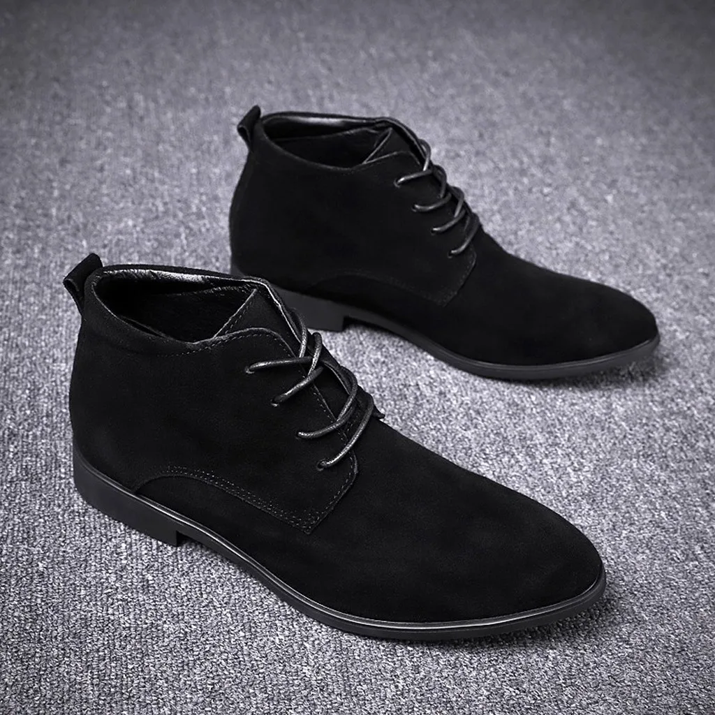 

Boots for Men Business Chukka Mens Boots High Top Casual Shoes Outdoor Leather Mens Winter Shoes Male England suede boots