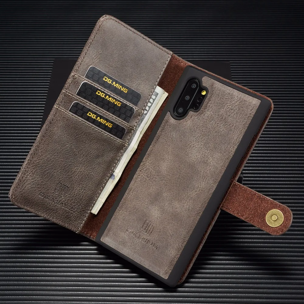 DG MING A7 A9 A6 плюс магнит кожаный чехол для samsung galaxy NOTE10 плюс S10 5G J4plus A10 A20 A30 A40 A50 A70 крышка