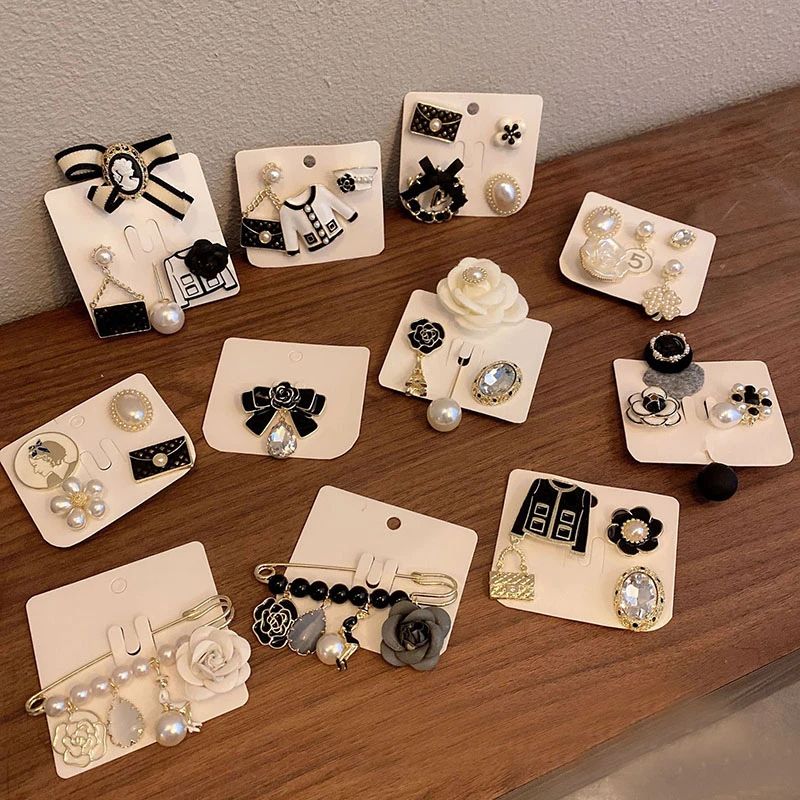 Broches CC de flor de perla de de lujo para ropa de mujer, broche número 5, regalo para Amiga, accesorios de joyería|Broches| - AliExpress