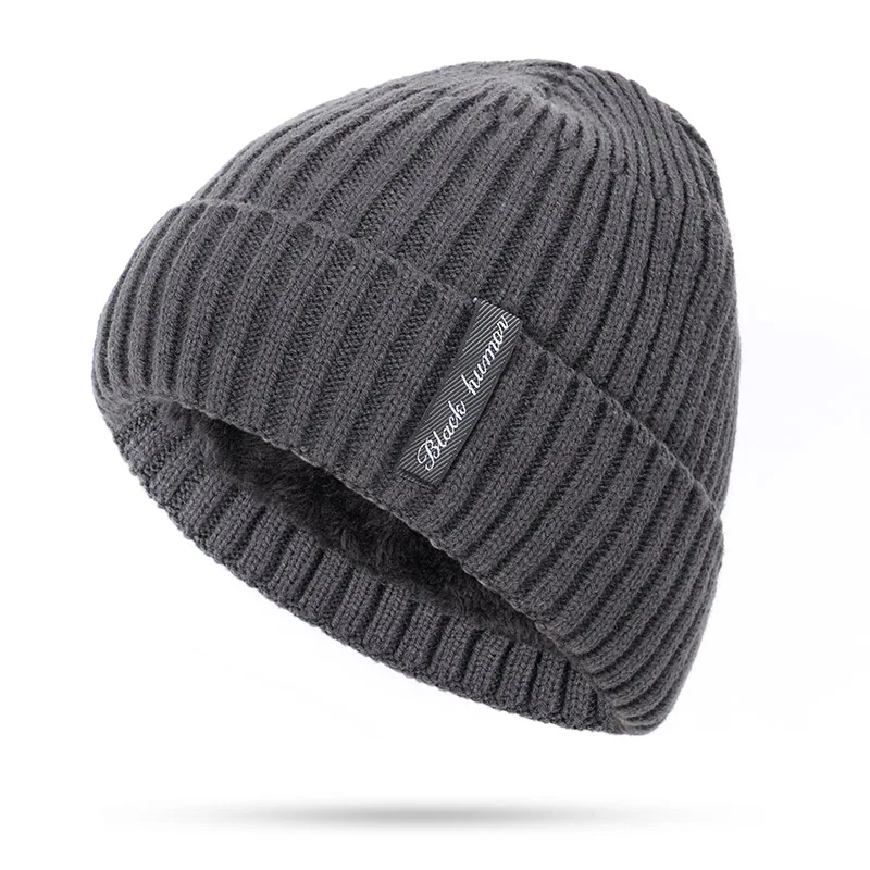 2018 Winter Fashion Men's Plus Velvet Knit Beanies Hat Scarf High Quality Men Women Warm Thicken Soft Cap Scarves Sets Male Bone |