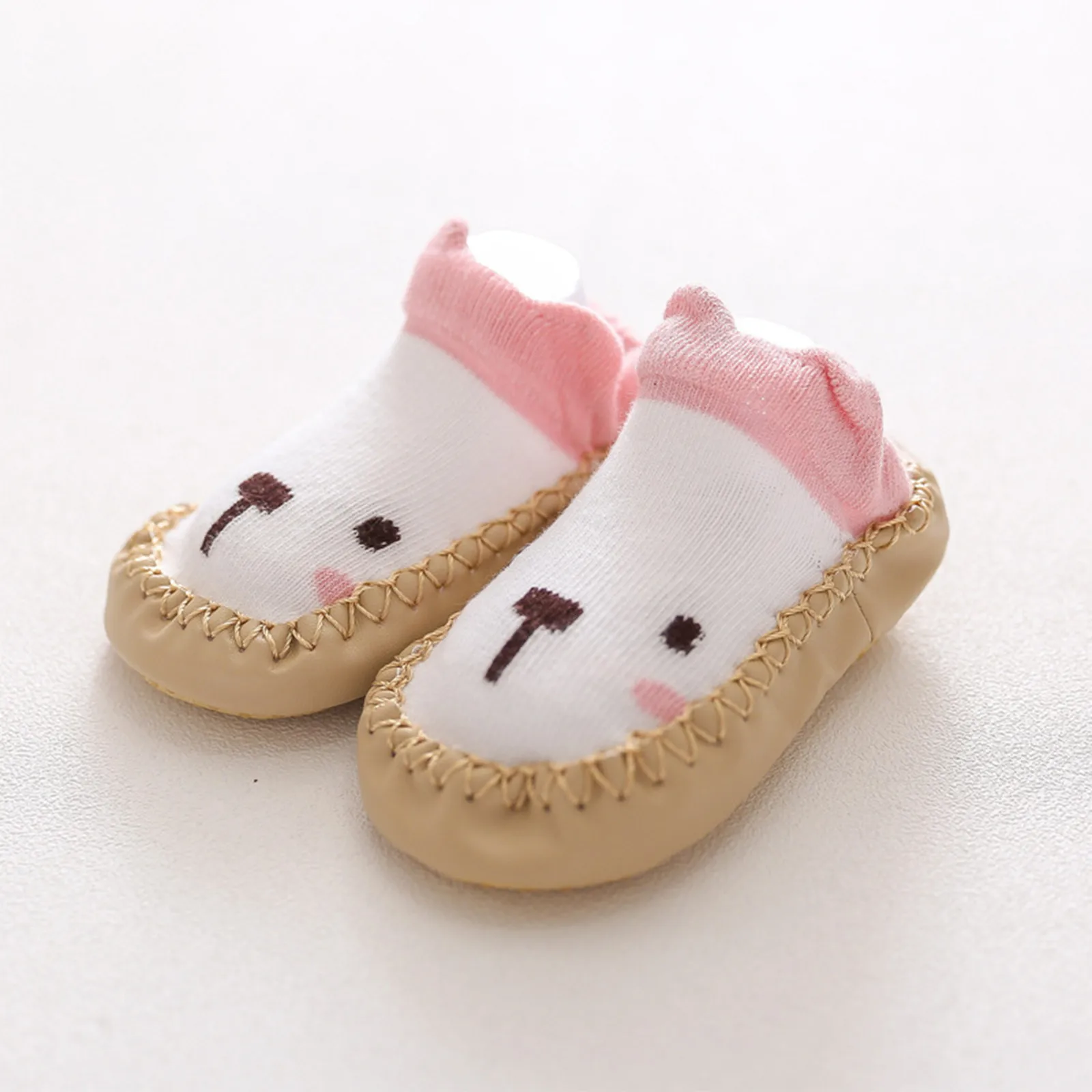 

0-24m Baby Kawaii Socks Rubber Soles Infant Sock Newborn Autumn Winter Children Floor Socks Shoes Anti Slip Soft Sole Sock