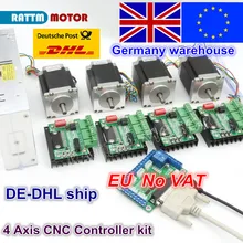 4 Axis CNC Router Kit! 4pcs 1 axis TB6560 driver & interface board & 4pcs Nema23 270Oz-in stepper motor & 350W Power supply 4 Axis CNC Router Kit! 4pcs 1 axis TB6560 driver & interface board & 4pcs Nema23 270Oz-in stepper motor & 350W Power supply