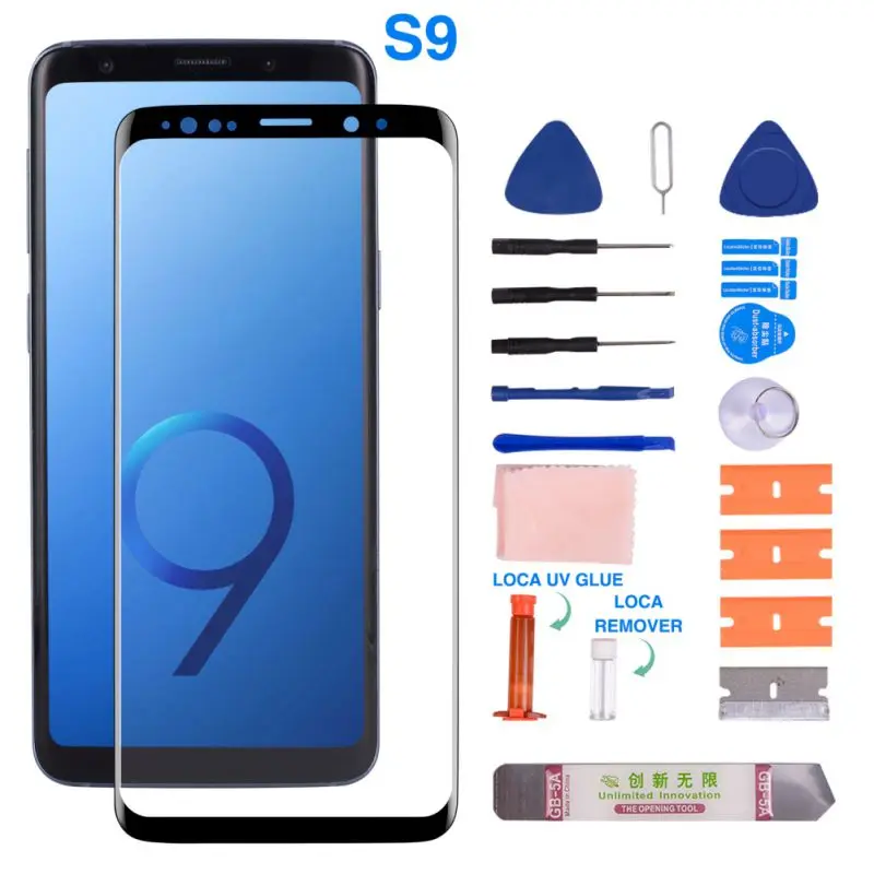 Переднее стекло экран с запасным ремонтным комплектом для Samsung Galaxy