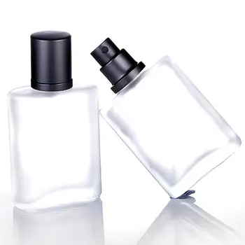 

30/50ml Travel Mist Spray Perfume Atomizer Transparent Portable Fine Glass Bottles Empty Pump Sprayer Refillable Bottle