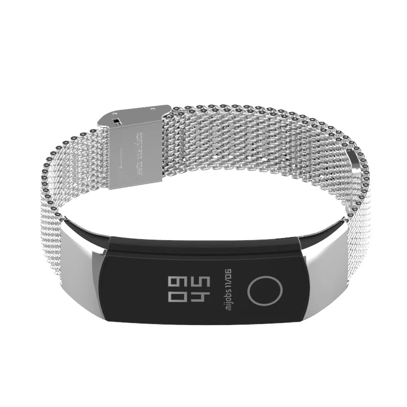 Металлический ремешок Mijobs для Huawei Honor Band 4 Миланский из нержавеющей стали