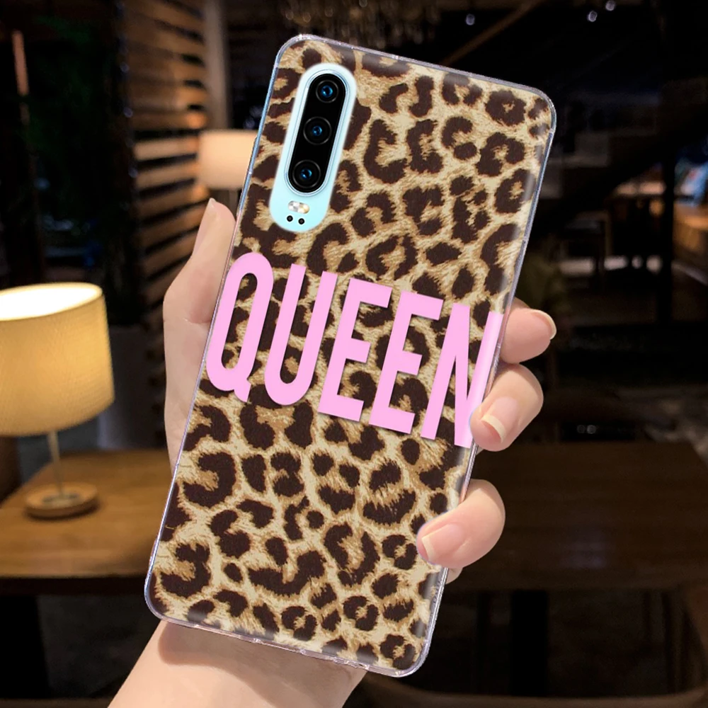 Рамочный чехол из силикона с леопардовым принтом для huawei P20 lite P10 P9 P8 P7 Honor 10 9 Plus 8 7 6