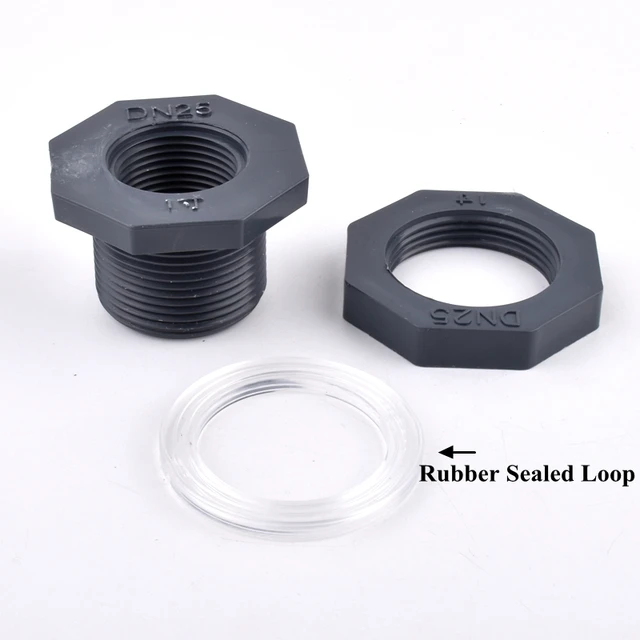 1Pc 1/2 "-2" Női Szál Pvc Víztartály Csatlakozó Végsapkának Akvárium Halak Tartály-Vízelvezető Cső Adapter Kerti Öntözőcső Ízülete - Image 2