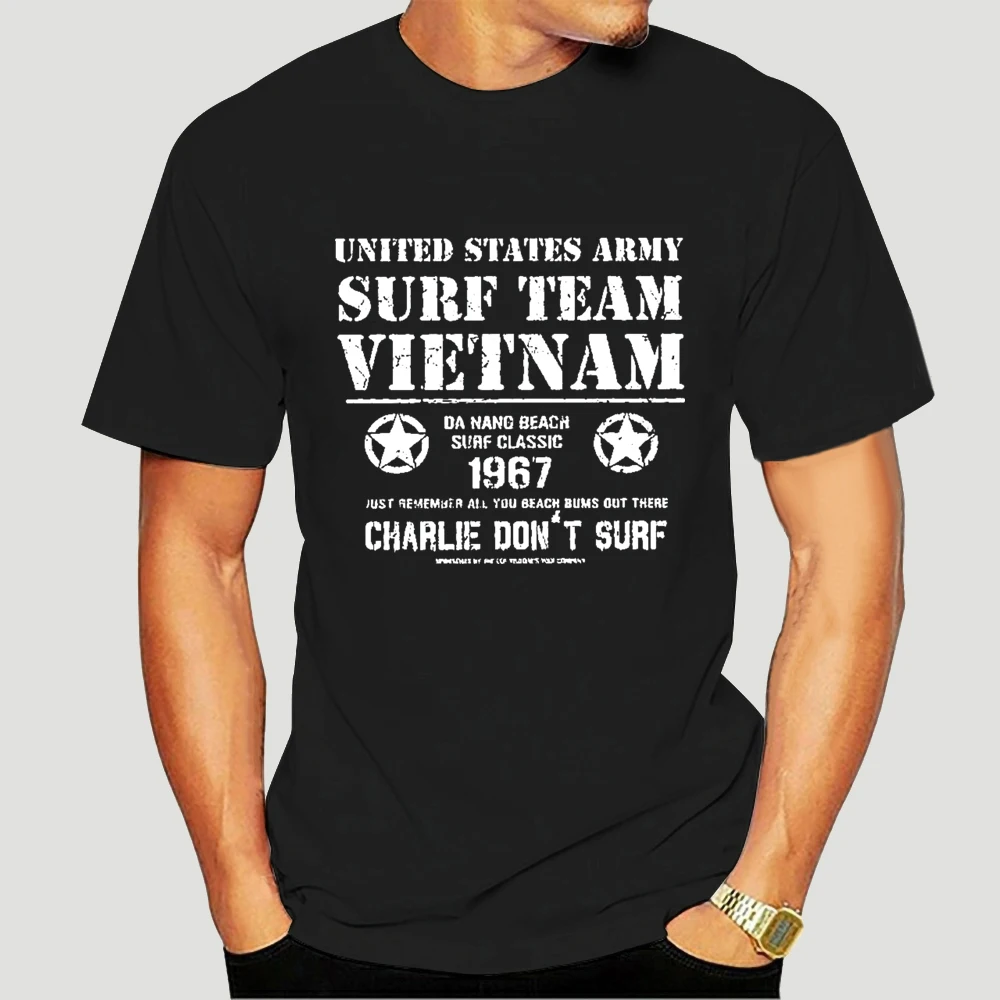 Футболка с надписью Don't SURF Apocalypse Now американская армия вьетнамская команда