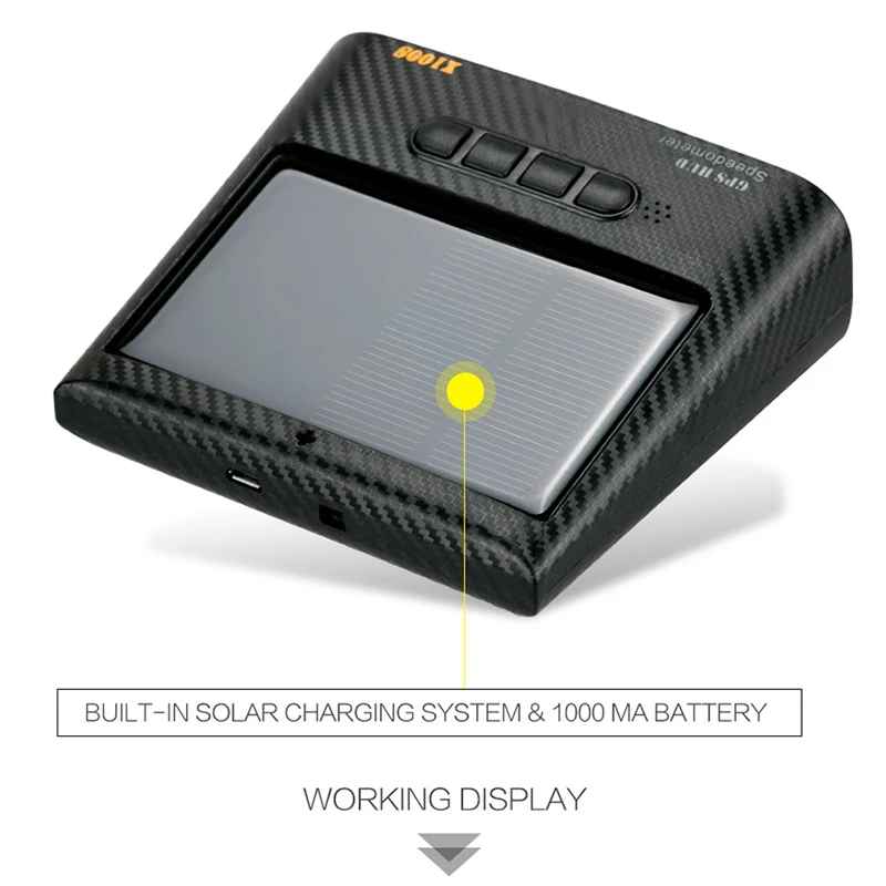 Автомобильный OBD HUD Дисплей солнечный gps Светодиодный KMH MPH Спидометр сигнализация
