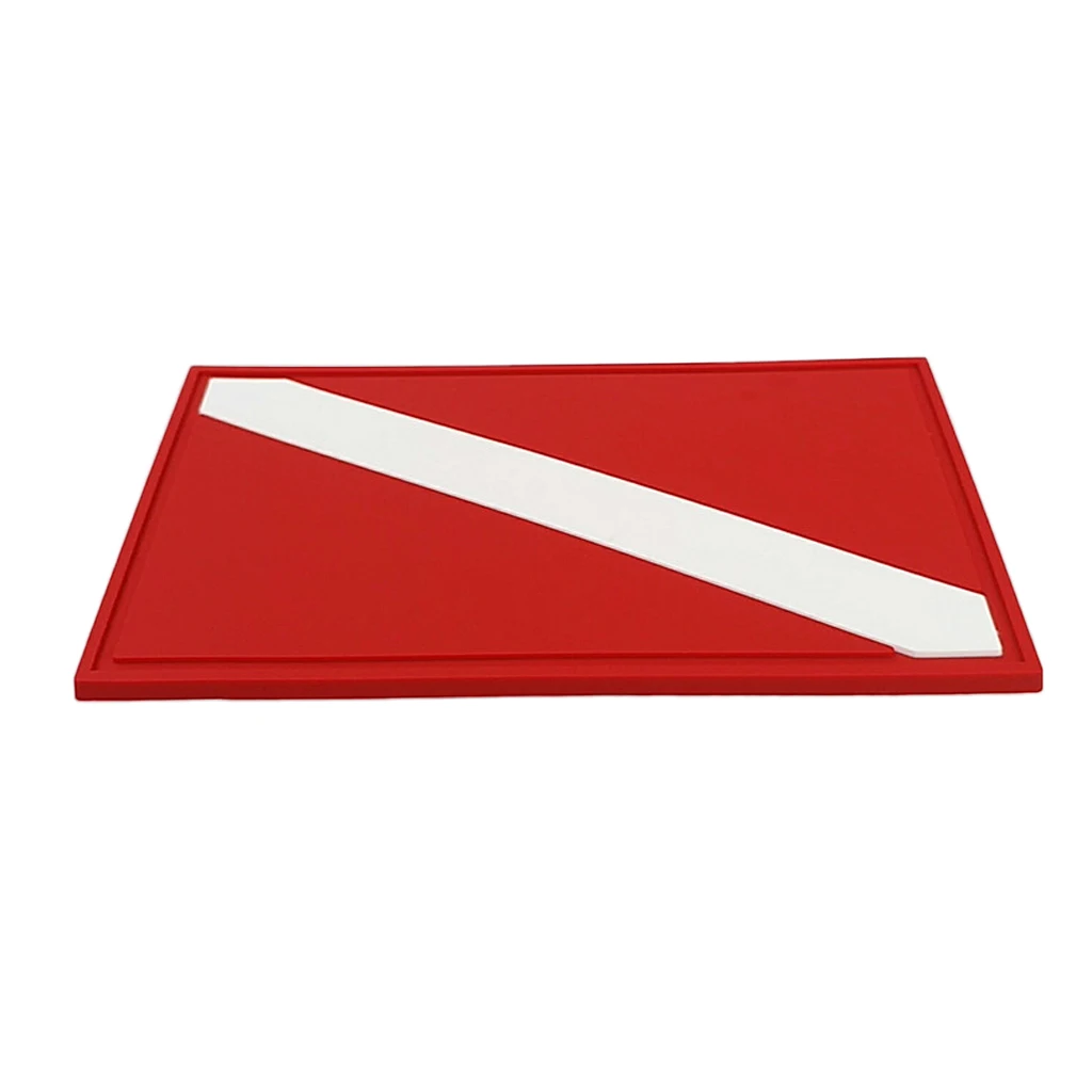 Compact Scuba Diving Flag Patch Diver Down Flag Badge For Backpack Gear Bag