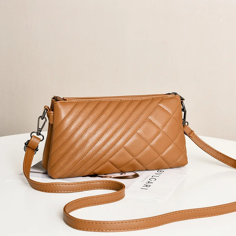 Style 2 Brown SMOOZA, Высококачественная Женская сумочка, роскошная сумка-мессенджер, мягкая сумка из искусственной кожи на плечо, модные женские сумки через плечо, женские сумки - Цвет: Style 2 Brown
