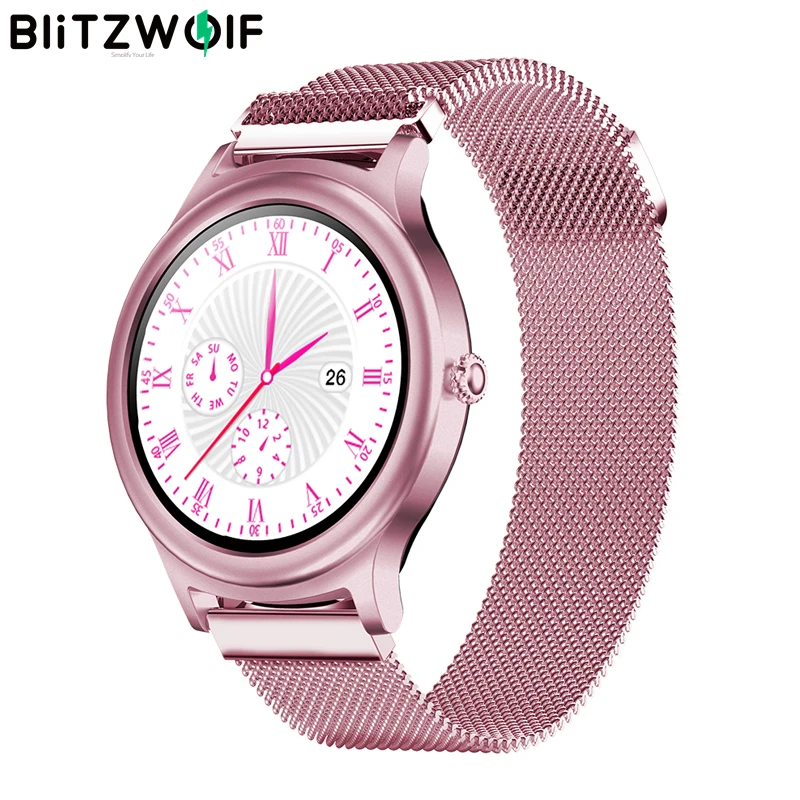 BlitzWolf BW-AH1 Women's Smartwatch Female Physiological Cycle Reminder Woman Smart Watch women Smartwatches for Android ios