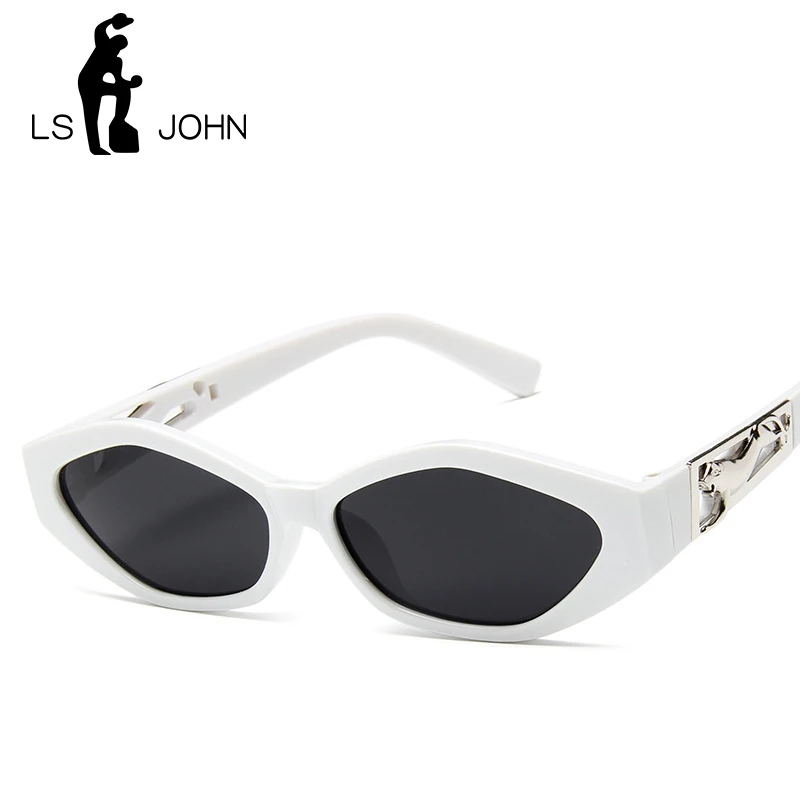 Овальные Солнцезащитные очки LS JOHN для женщин и мужчин винтажные маленькие