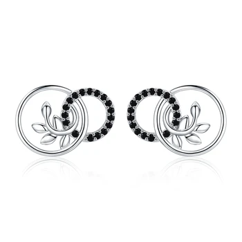 

SODROV 100% Genuine 925 Sterling Silver Female Earring Fine Jewelry Vintage Wedding Stud Earrings for Women I090