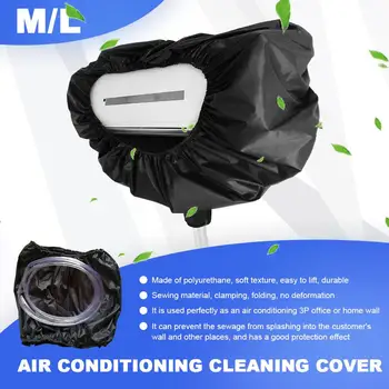 

Air Conditioner Cleaning Cover Hanging Air Conditioner Wash Bag Dust Proof & Cleaning with Pipe Home Storage and Organisations