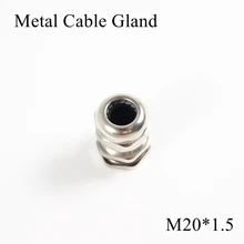 1 шт./лот M20 металлическое уплотнение кабеля IP68 Водонепроницаемый никелевый Латунный разъем для 6-12 мм Электрический провод M20* 1,5 медные скобы