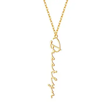 

Nameplate Choker Gold Pendent Custom Name Statement Necklace Women Ketting Collier Femme 2020 Personalized Jewelry Unisex