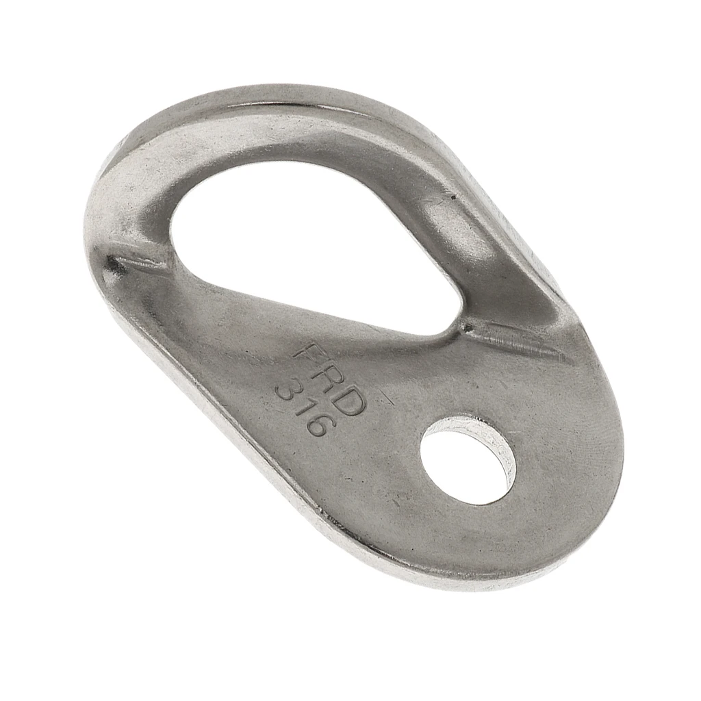 30KN Durable Mountaineering Rock Climbing Caving Anchor Bolt Hanger Plate Silver