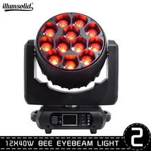 Светодиодный прожектор с движущейся головкой Bee Eye 4 в 1 12x40 Вт для