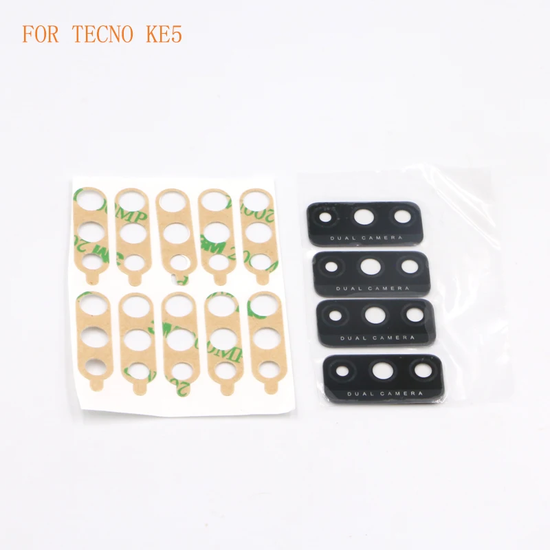 10PCS Back Rear Camera Glass Lens For TECNO KE5 KE6 A45 CA8 ID6 LB7 LC7 P51 Camera Glass Lens Glass + Sticker Replacement Repair 