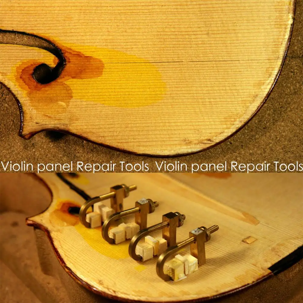 

Luthier tool 2pcs Violin/Viola/Cello Tool brass Repair crack clamp