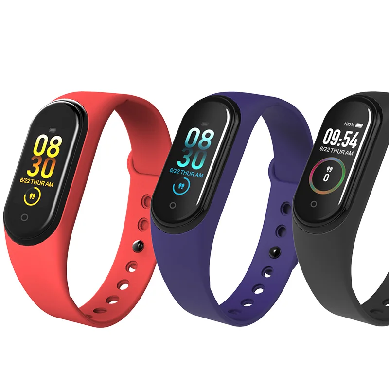 10 шт./лот M4 браслет Smartband браслет часы монитор сердечного ритма фитнес трекер активности кровяное давление Android Ios Спорт