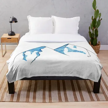 

Mountain I Throw Blanket Soft Sherpa Blanket Bed Sheet Single Knee Blanket Office Nap Blanket