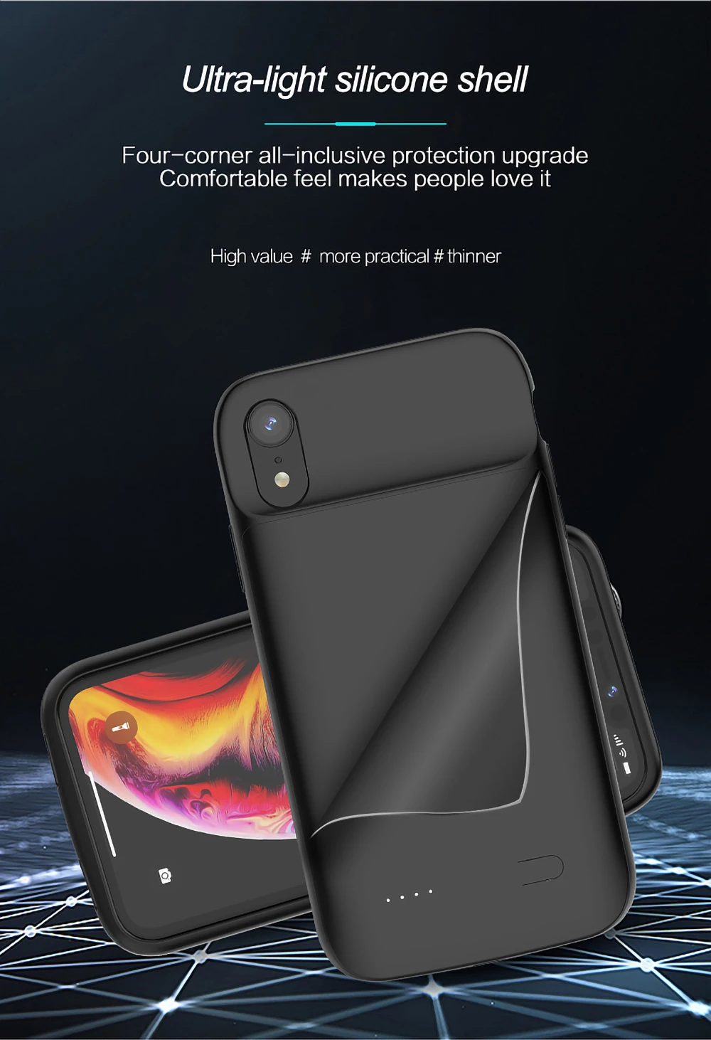 Neng 4100 мАч чехол для зарядного устройства для Iphone XS портативный внешний аккумулятор чехол 5000 мАч для Iphone Xs Max Ультратонкий внешний аккумулятор