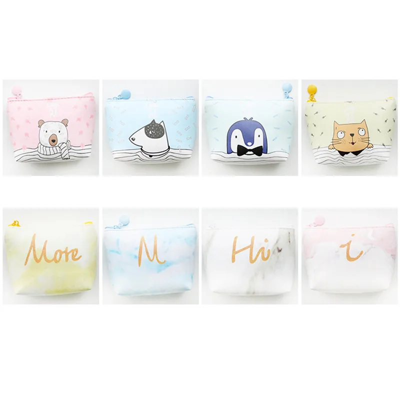 

New Cartoon Cute Cat Coin Purses for Women Girls Baby Kids Gift PU Leather Zipper Wallets Key Bag Female Coin Purse