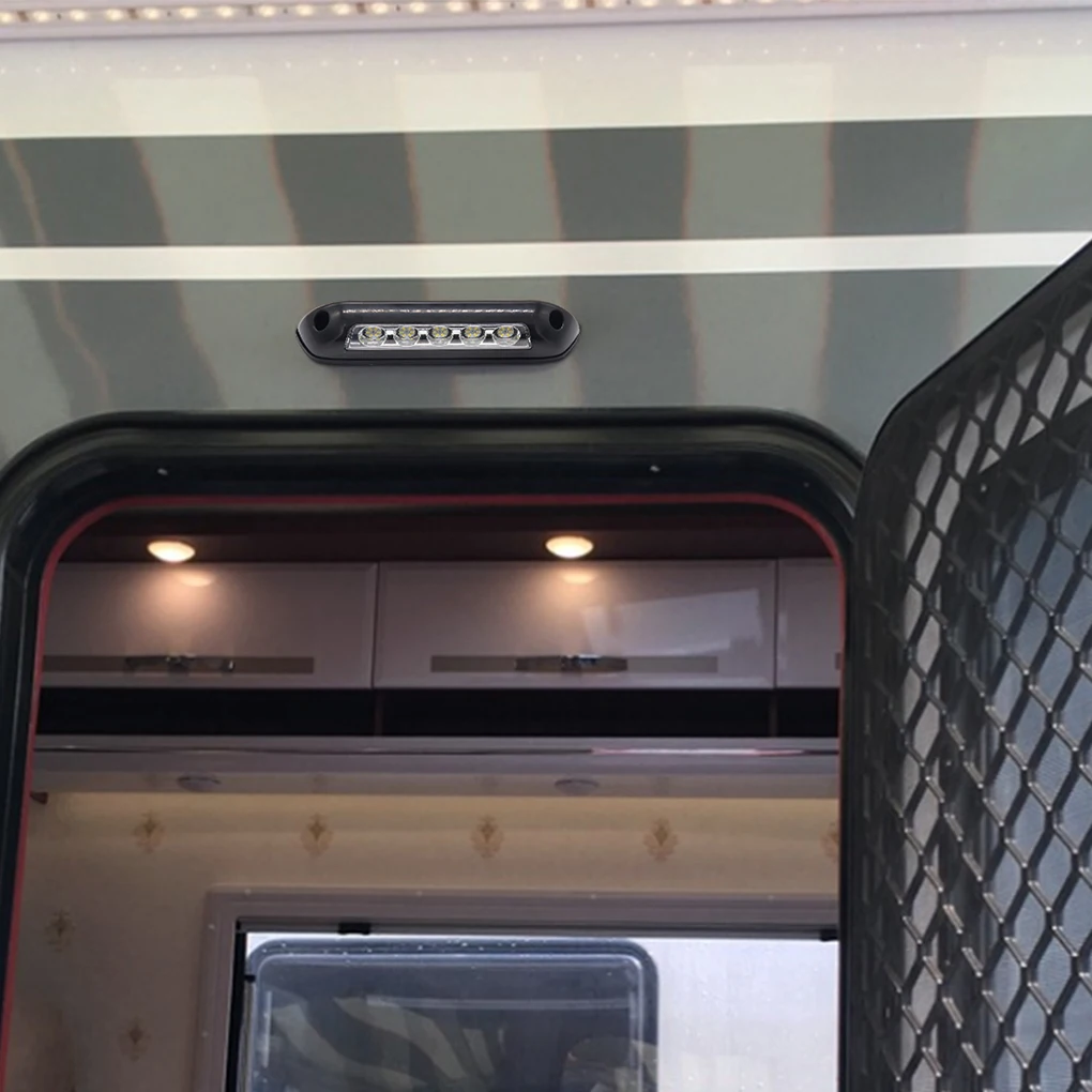 RVs Sunshade Light 5 светодиодный прожектор 6000K белый свет 12 в 2,6 Вт резиновая база Автомобильная фара автозапчасти